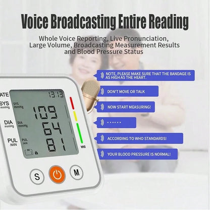 🎯Save 50%🎯- Digital Arm Blood Pressure Monitor Easy Home
