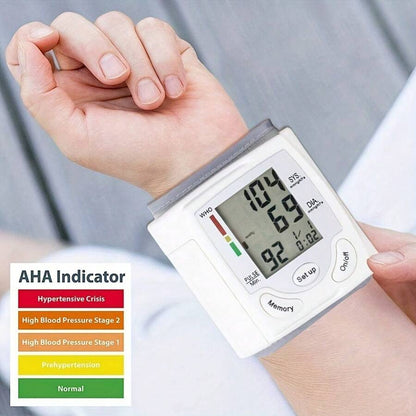 🔔Flash Offer: -50%🔔Automatic Wrist Blood Pressure Monitor –  Battery Powered