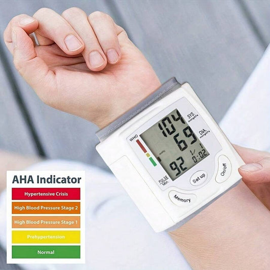 🔔Flash Offer: -50%🔔Automatic Wrist Blood Pressure Monitor –  Battery Powered