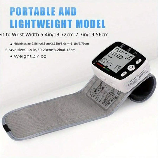 Wrist Blood Pressure Monitor with USB Charging & Memory